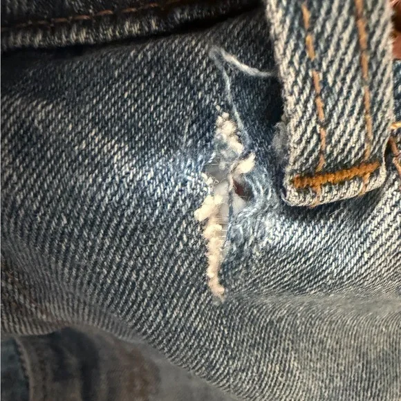 ABERCROMBIE & FITCH The Ankle Straight Ultra High Rise Jeans Distressed Size 8 - Picture 9 of 11